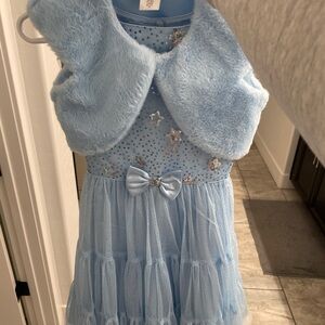 Little Girls Blue Dress